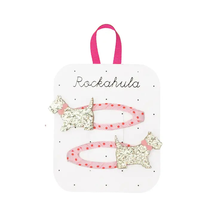 Rockahula Kids – Spotty Scottie Dog Clips