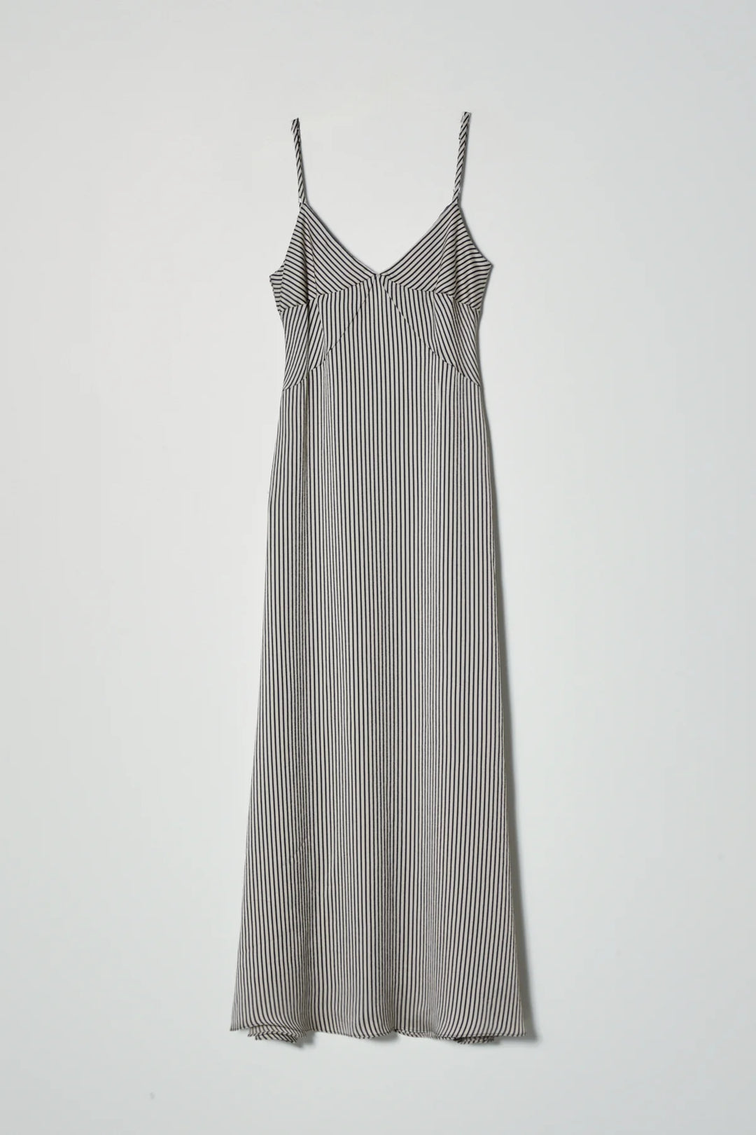 Atelier Delphine – Quinn Dress in Beige / Black Stripe