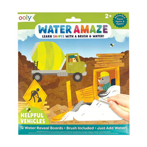Ooly – Water Amaze Water Reveal Boards in Helpful Vehicles
