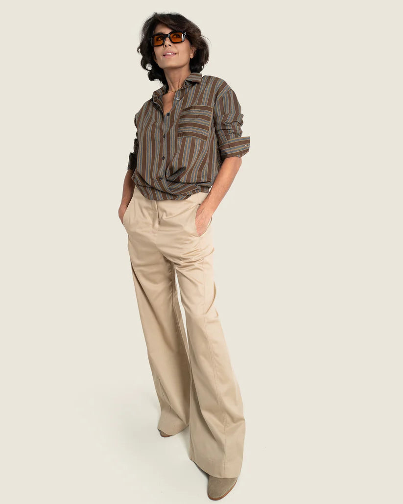A Shirt Thing – Marnie Twill Pant in Khaki – Salchicha