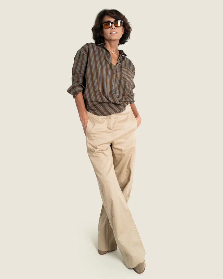 A Shirt Thing – Marnie Twill Pant in Khaki