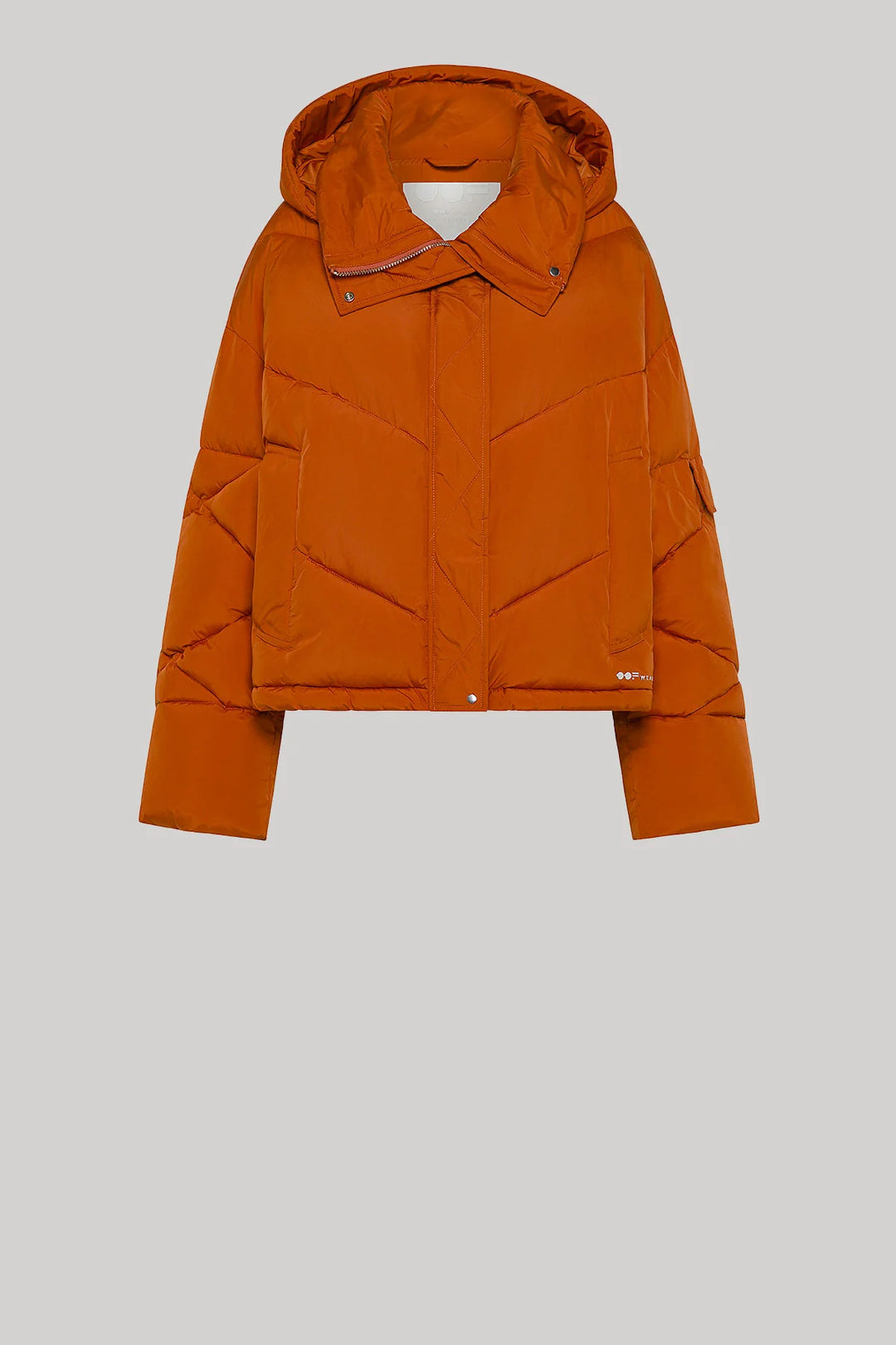 Oofwear - Short Nylon Puffer Jacket in Orange