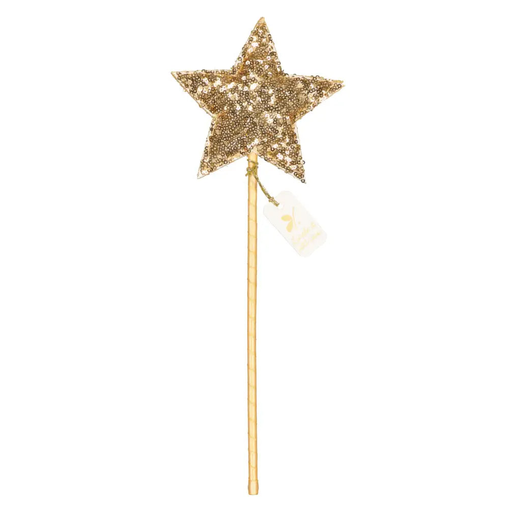 Luciole et Petit Pois – Magic Wand in Gold Sequins