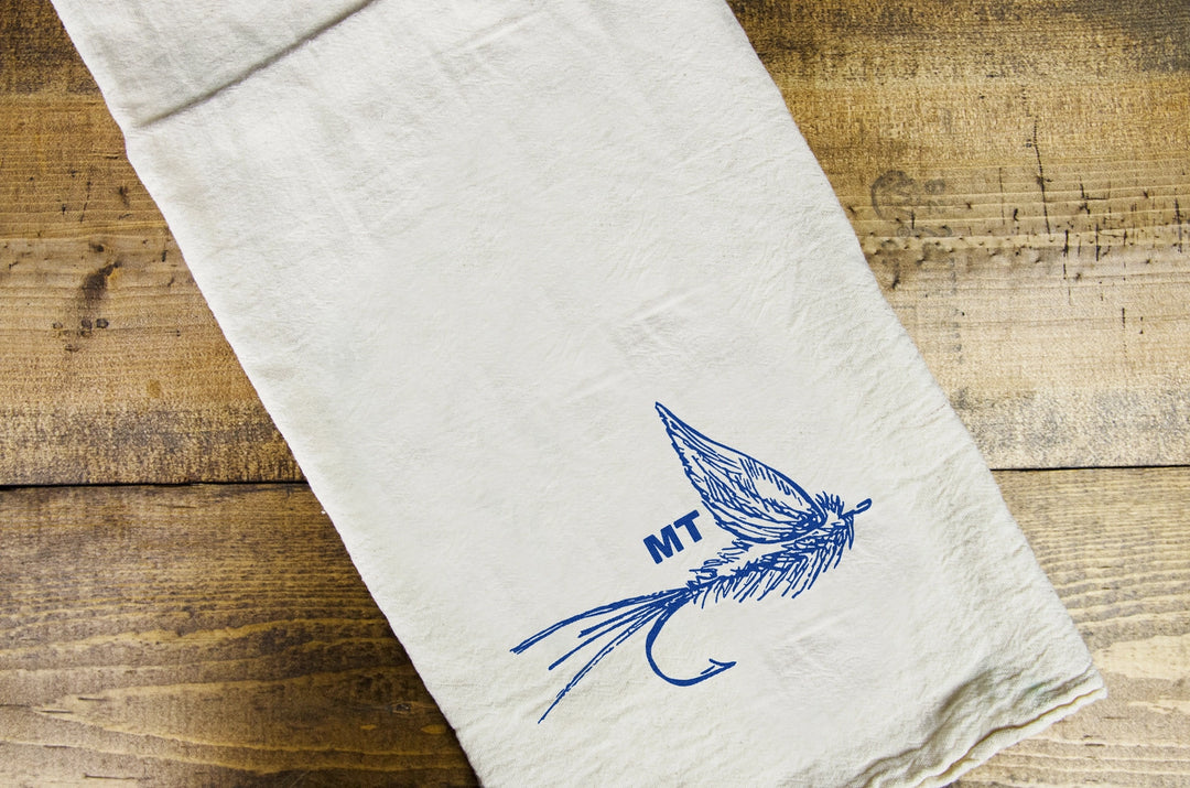 Intrigue Ink - Dry Fly MT Dish Towel