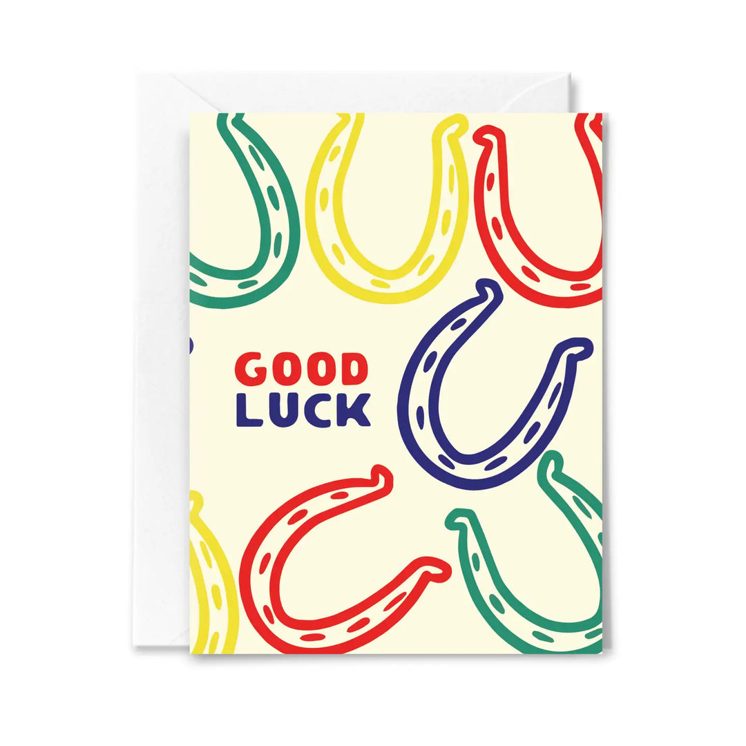 Studio Conroy – Good Luck Horseshoe Greeting Card