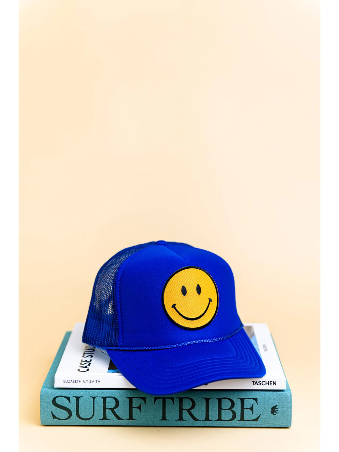 Happy Trucker Hat in Blue