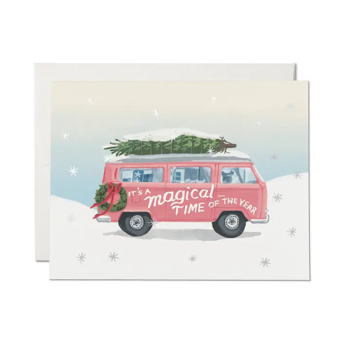 Red Cap Cards – Magical Time of the Year Holiday Card