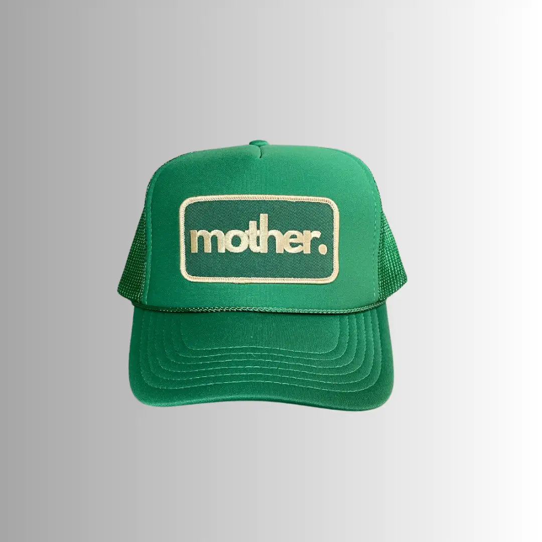 Mother Patch Trucker Hat in Kelly Green