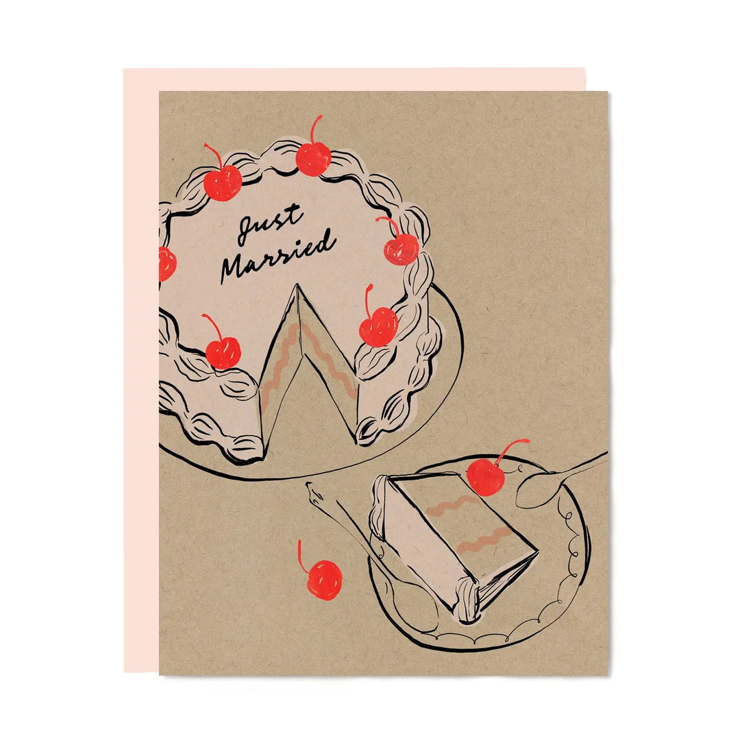 Ula Bloom - Just Married Greeting Card