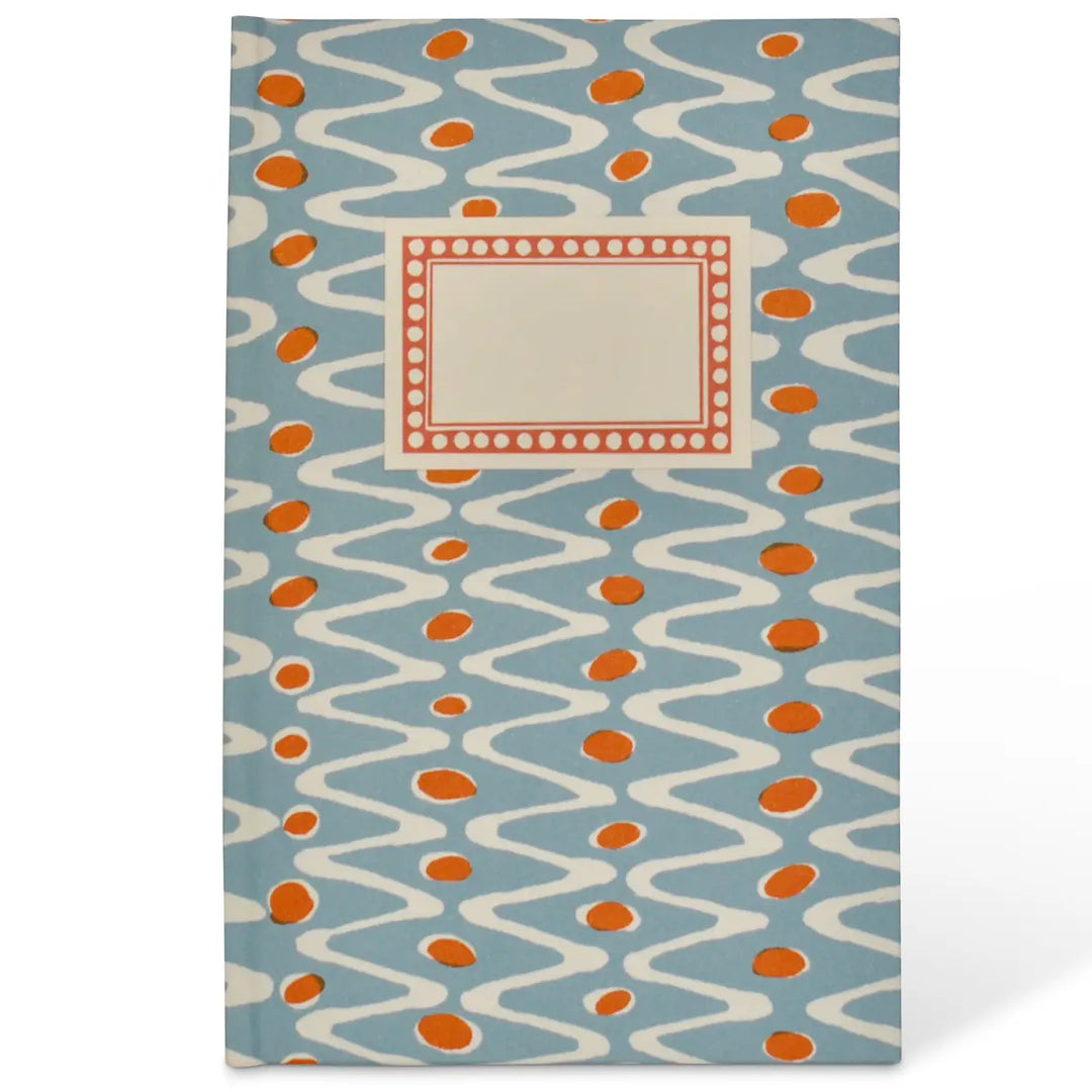 Cambridge Imprint - Lined Hardback Notebook in Charleston Ripple