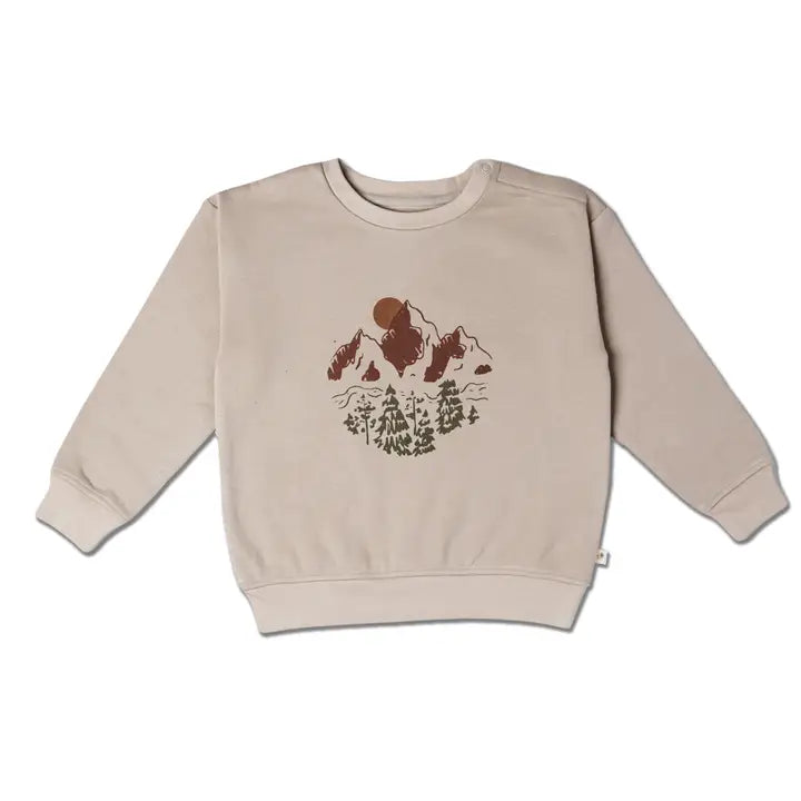 MakeMake Organics - Organic Fleece Sweatshirt in Pinecrest