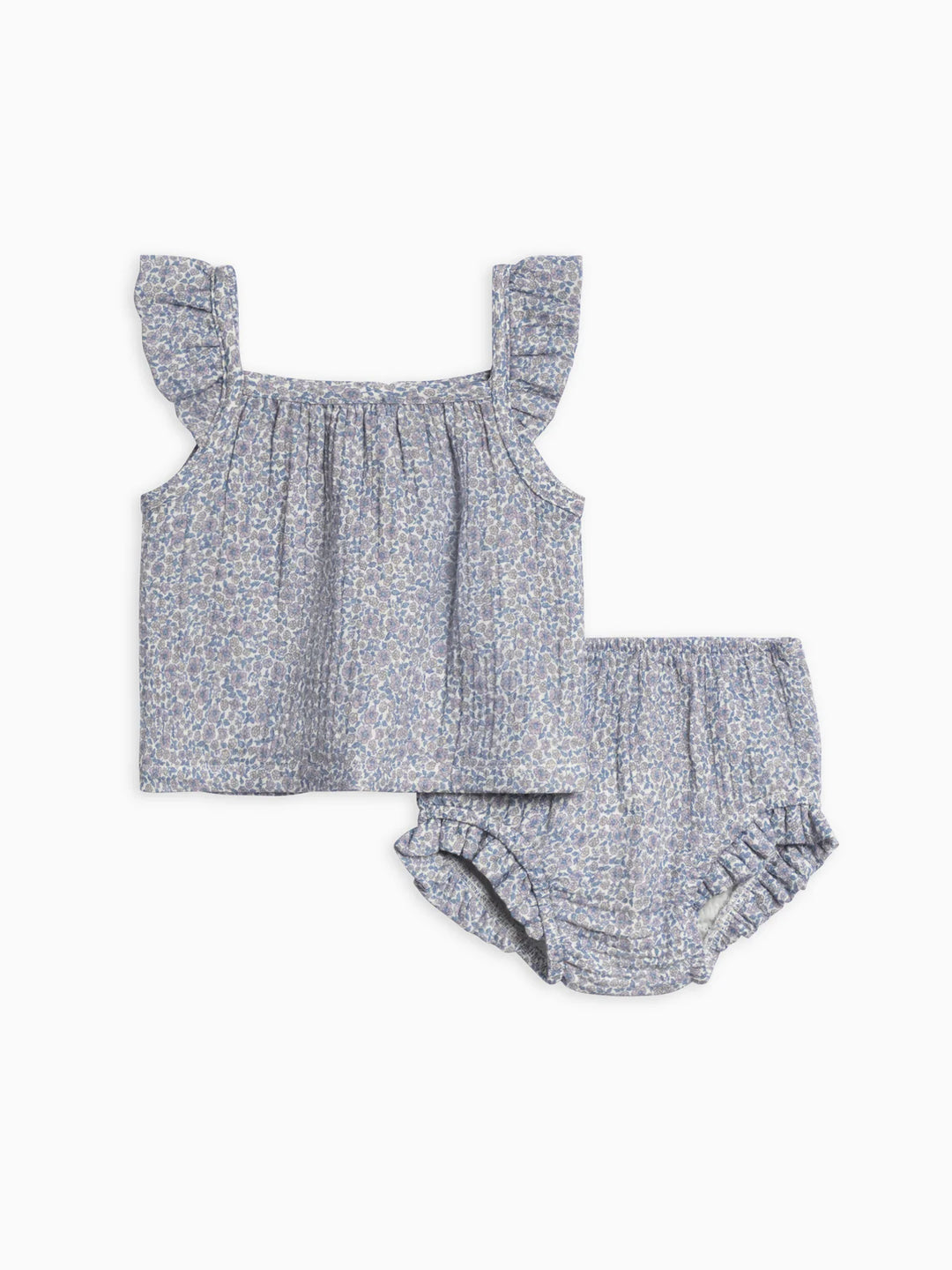 Colored Organics - Organic Suki Muslin Tank and Bloomer Set in Gianni Floral