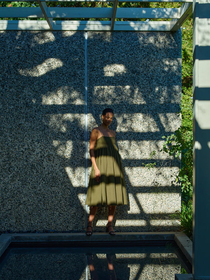 Atelier Delphine – Arquette Dress in Hunter Green