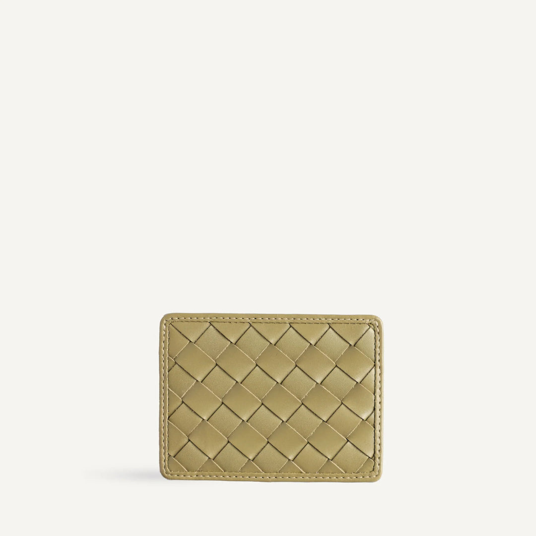 Bembien - Nico Card Case in Carre Weave Sage