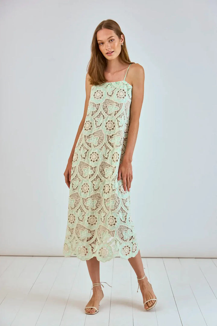Hunter Bell - Carrie Dress in Lagoon Lace