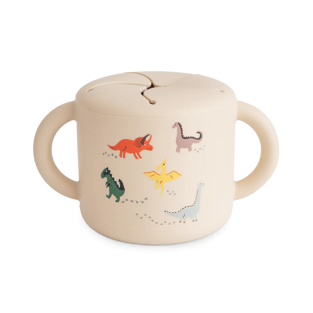 Mushie - Silicone Snack Cup in Dinosaurs