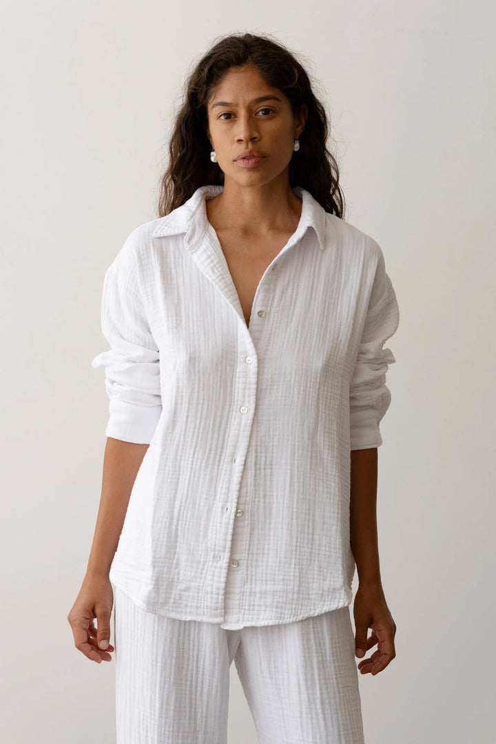 Donni – Bubble Shirt in Powder