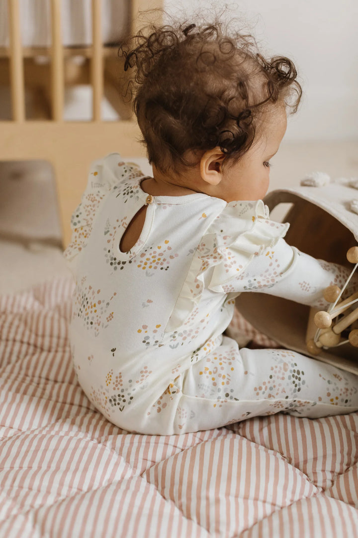 Pehr – Flutter Romper in Flower Patch