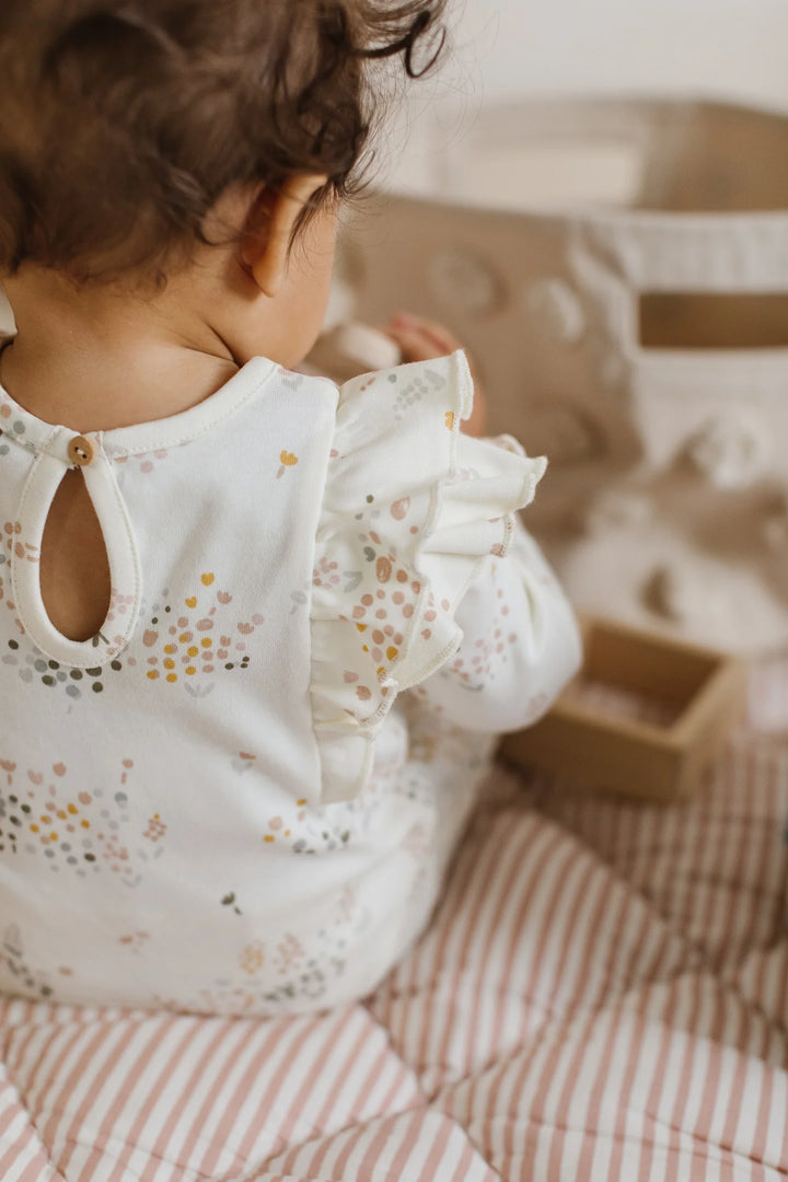 Pehr – Flutter Romper in Flower Patch
