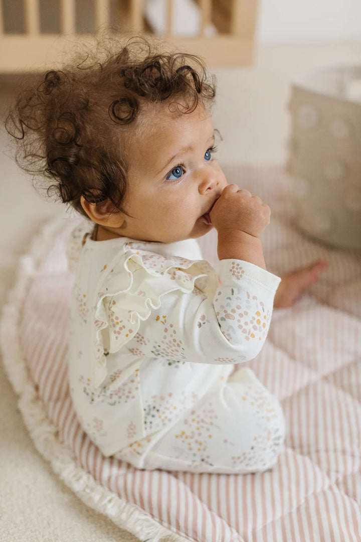 Pehr – Flutter Romper in Flower Patch