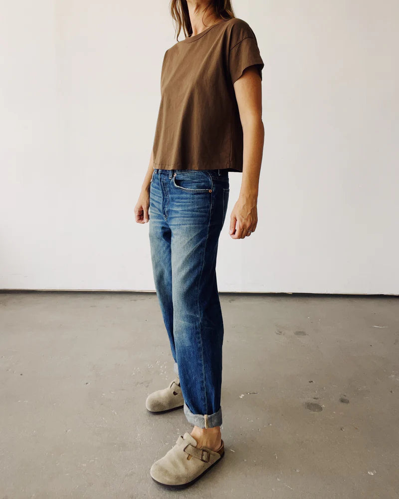 Hey Gang – The Boxy Tee in Mud