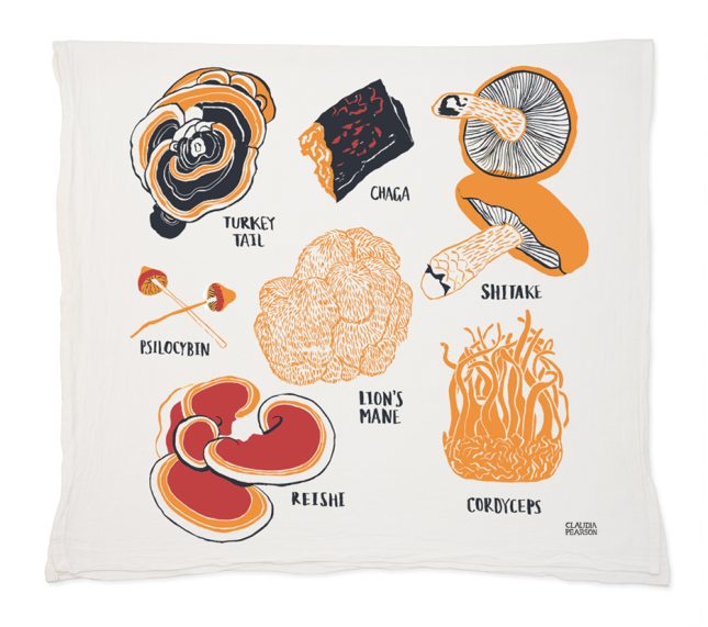 Claudia Pearson – Mushroom Tea Towel