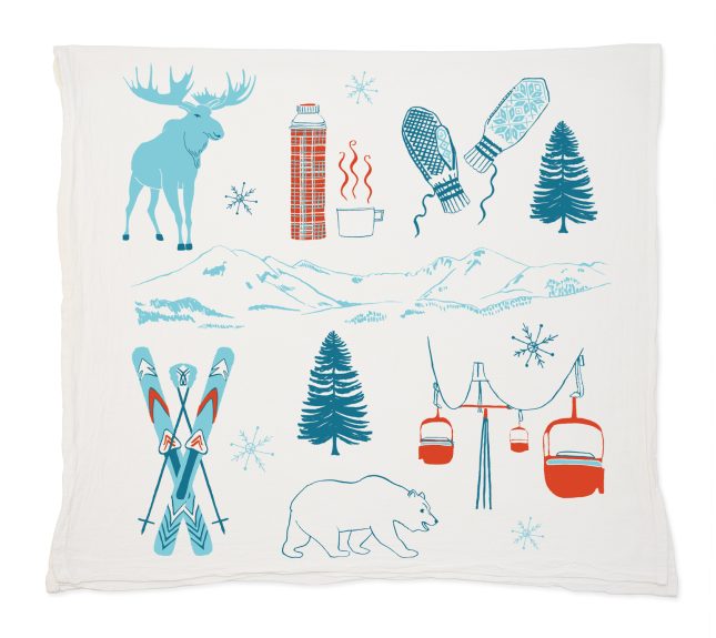 Claudia Pearson – Ski Tea Towel
