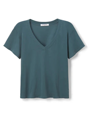 Perfect White Tee – Hendrix V-Neck Tee in Slate