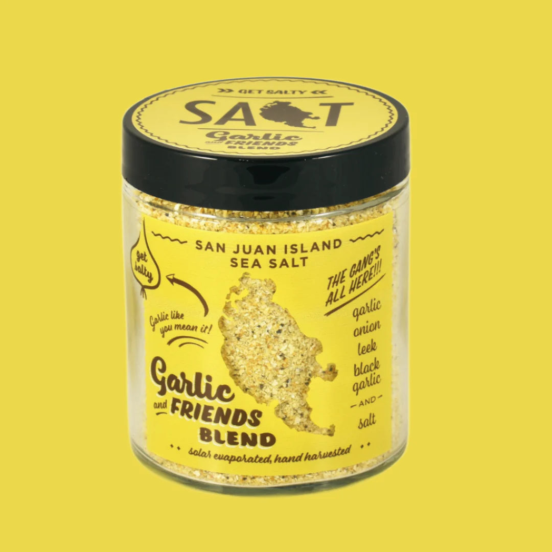 San Juan Island Sea Salt – Garlic and Friends Seasoning Blend