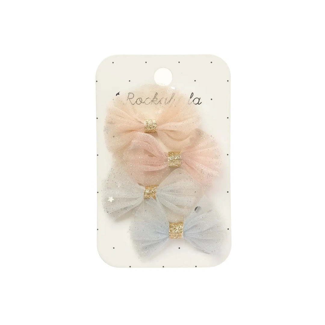 Rockahula Kids – Sparkle Tulle Mini Bow Clips