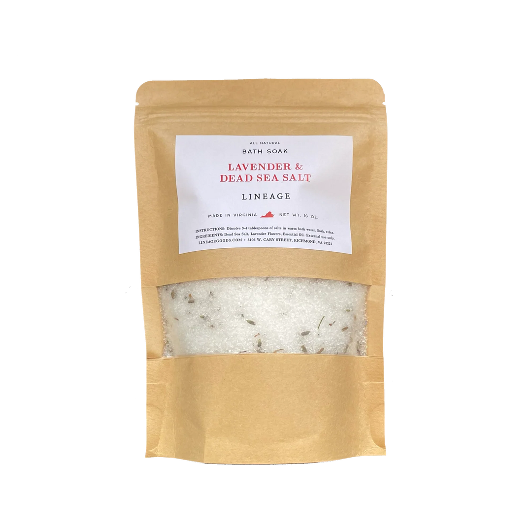 Lineage – Salt Bath Soak in Lavender & Dead Sea
