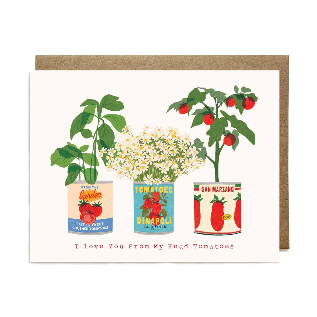 Ula Bloom - Tomato Plant Love Greeting Card