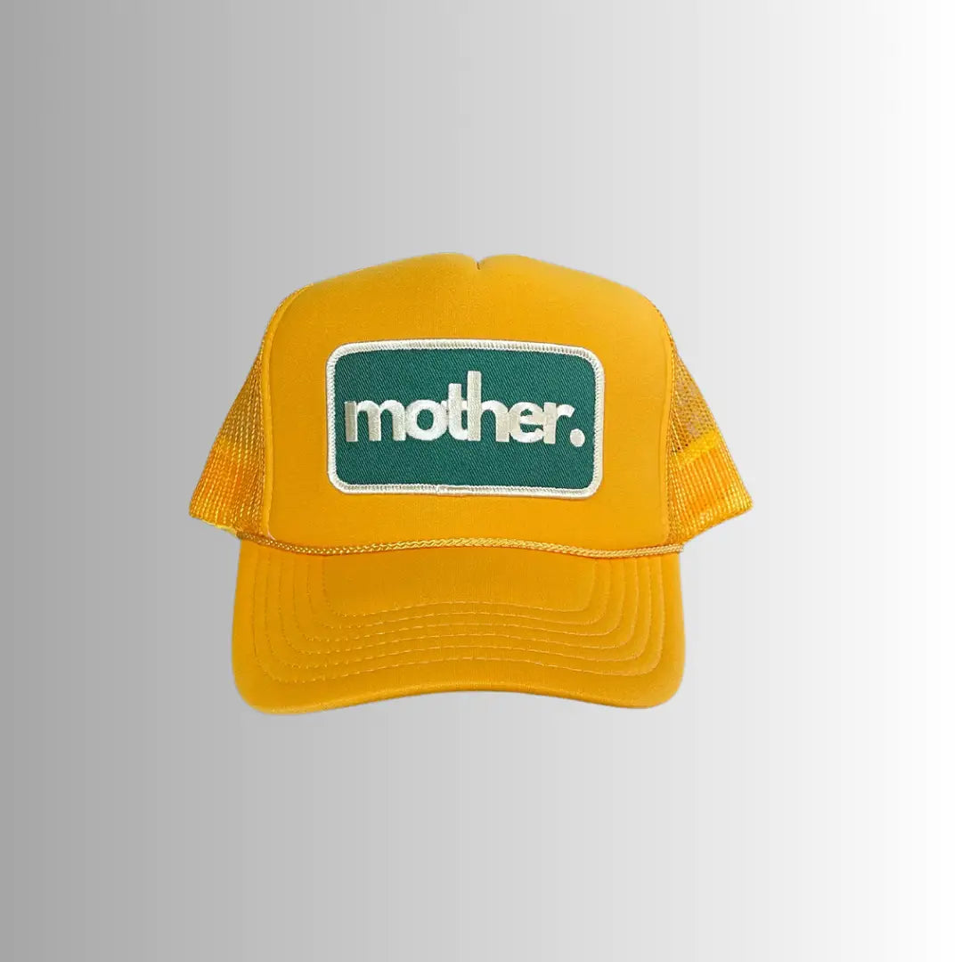 Mother Patch Trucker Hat in Yellow