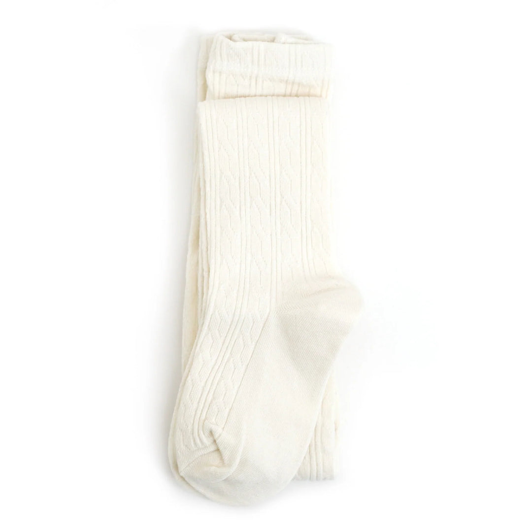 Little Stocking Co. - Cable Knit Tights in Ivory