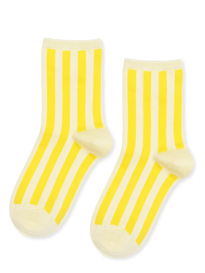 Hansel from Basel - Manchester Crew Socks in Yellow