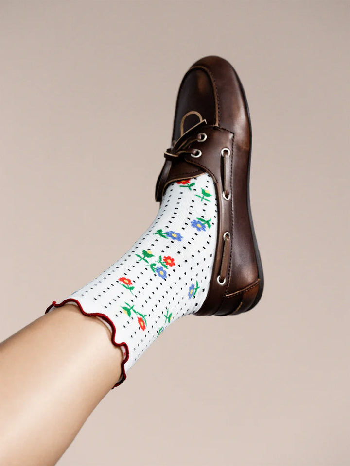 Hansel from Basel – Dottie Floral Crew in White