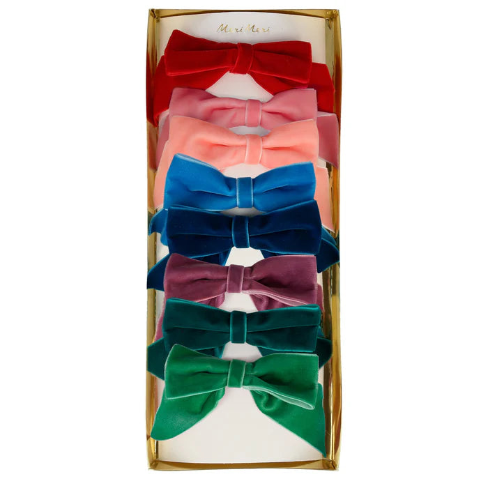 Meri Meri - Radiant Velvet Bow Hair Clips