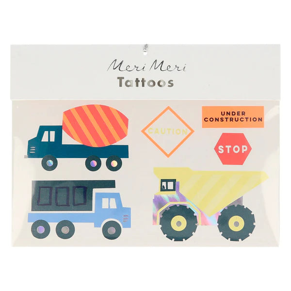 Meri Meri - Construction Temporary Tattoos