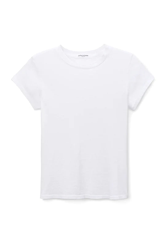 Perfect White Tee – Sheryl Recycled Baby Tee in White