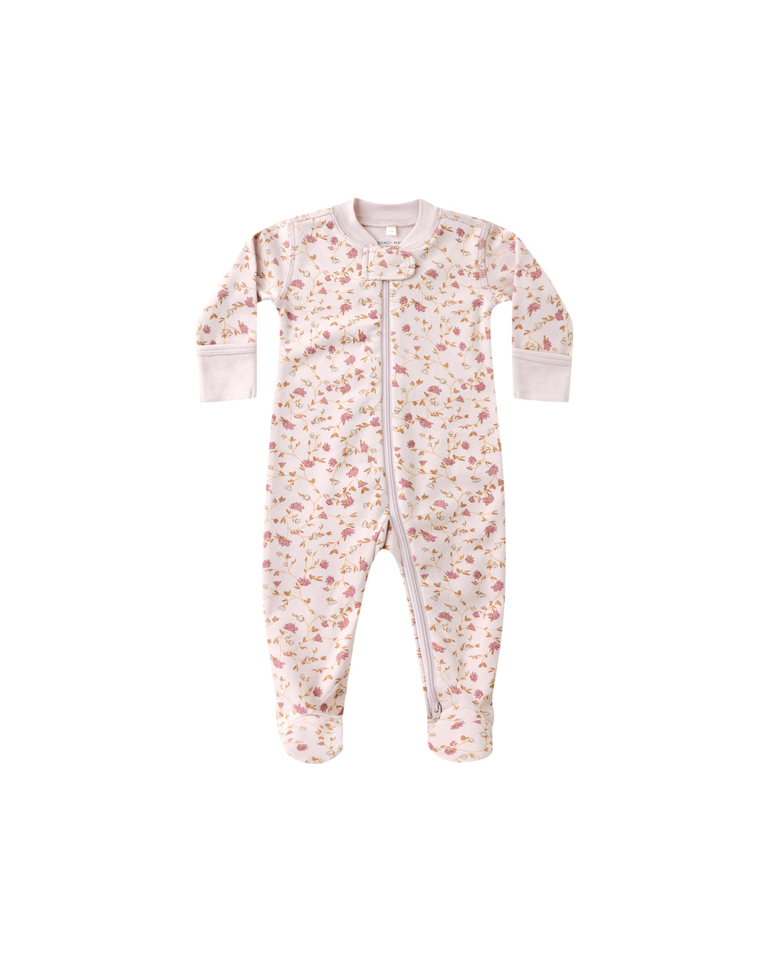 Quincy Mae – Zip Long Sleeve Sleeper Footie in Garden