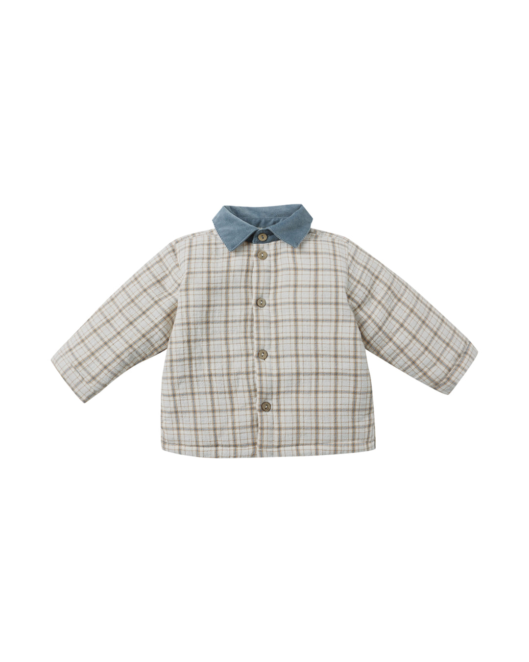 Quincy Mae – Ford Jacket in Blue Plaid