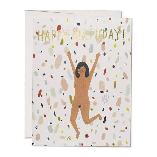 Red Cap Cards - Birthday Suit