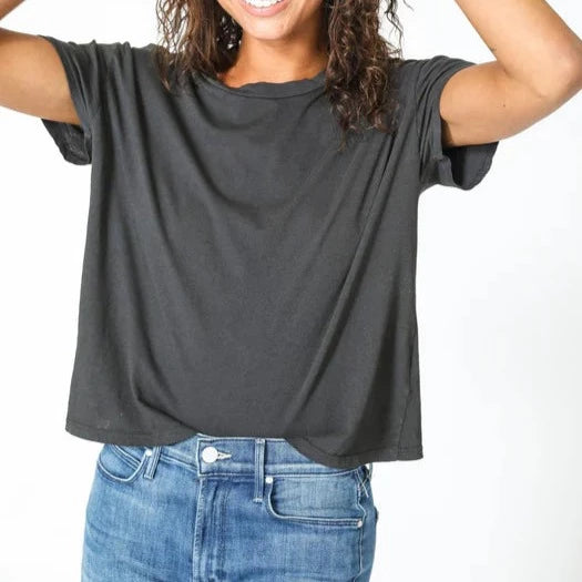 Harley Boxy Crew Tee, True Black
