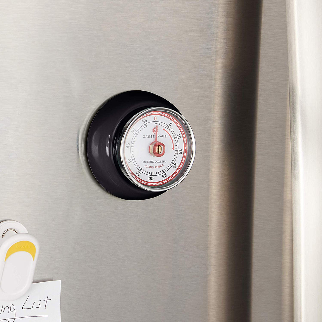 Retro Kitchen Timer in Black