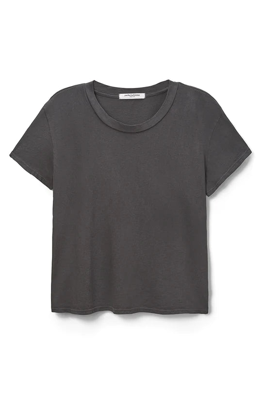 Perfect White Tee - Harley Boxy Crew in Vintage Black
