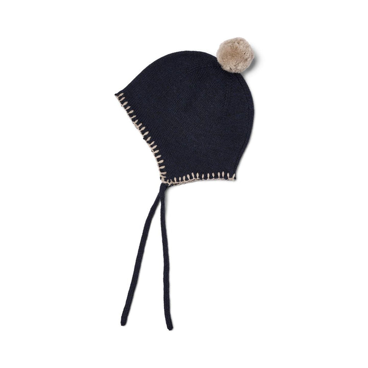WHEAT – Pomma Knit Bonnet in Navy