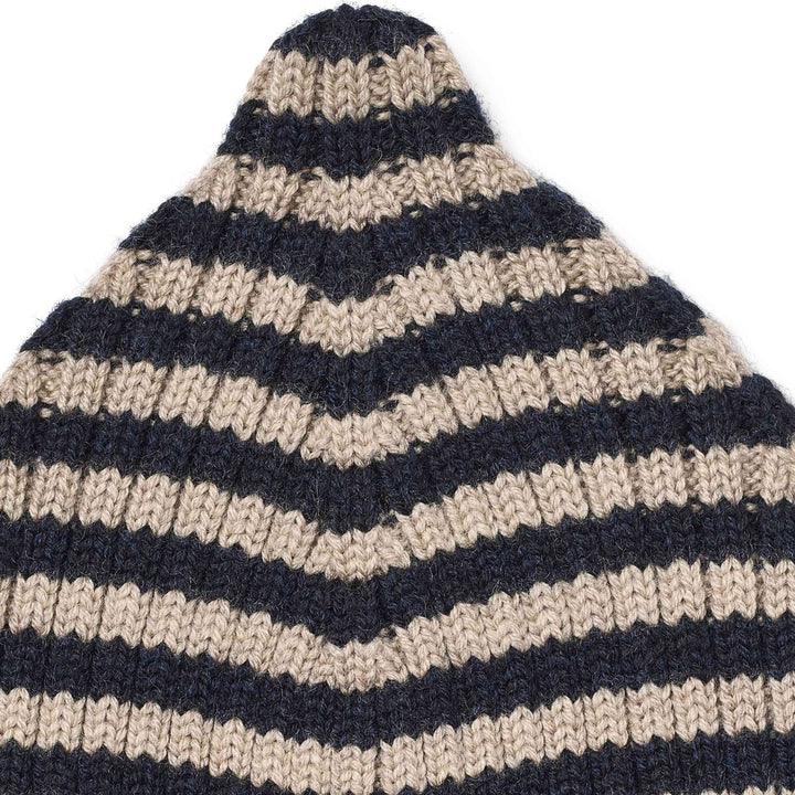 WHEAT – Topper Beanie in Navy Stripe
