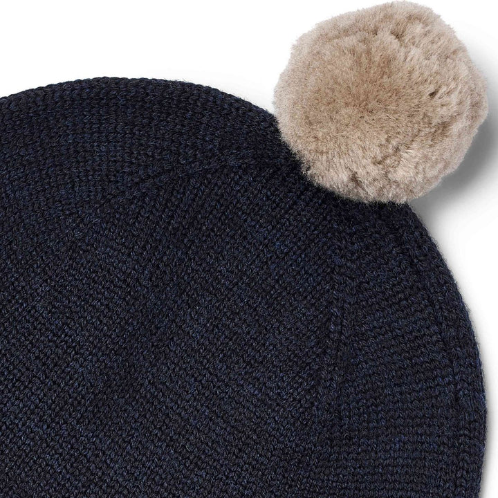 WHEAT – Pomma Knit Bonnet in Navy
