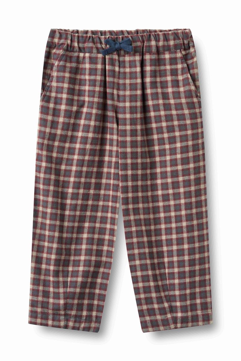 WHEAT – Dasha Dart Trousers in Holiday Check