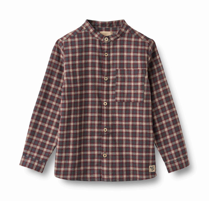 WHEAT – Willum Longsleeve Shirt in Holiday Check